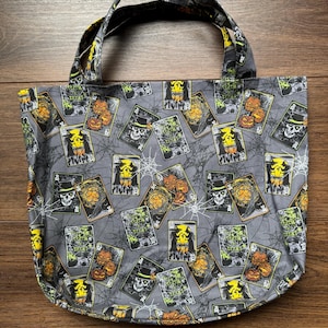 Scary Playing Card Halloween Trick or Treat Candy Bag - Handmade Halloween Cards