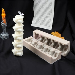 Vertebrae mold, bone mold, body candle mold, candle aromatherapy, food grade silicone, handmade soap mold, DIY diffuse mold, candle making
