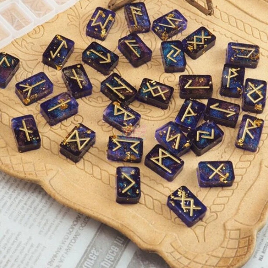 Nordic Energy Symbols Silicone Rune Resin Mold, Pendant and Candy Mold ...