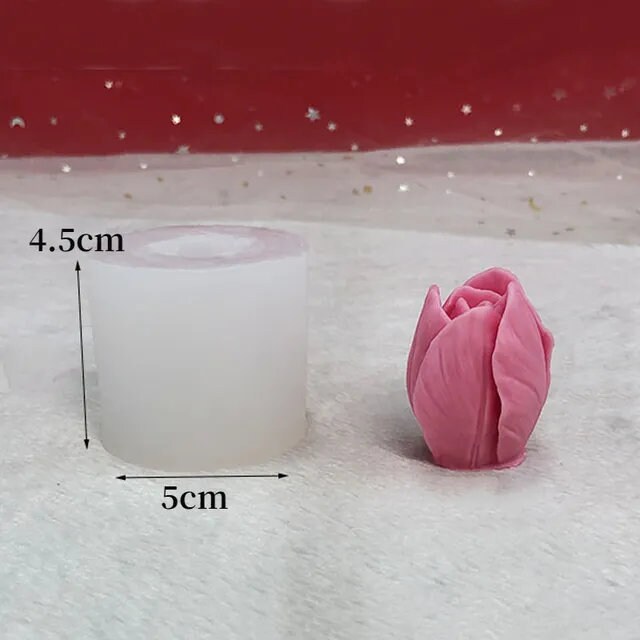 3D Tulip Silicone Mold – BPA-Free Flower Mold For Candles, Resin, Soap, Chocolate & DIY Crafts
