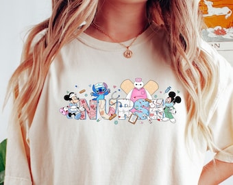 Disney Nurse T-Shirt, Stitch, Nurse's Day Gift