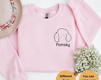 Custom Dog Ears Sweatshirt: Personalized Pet Lover Gift