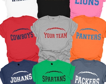 Custom Mascot Retro T-Shirt: School Spirit Cheer Team Homecoming Game Day Shirt