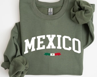 Mexico Sweatshirt: Collegiate Crewneck Sweater