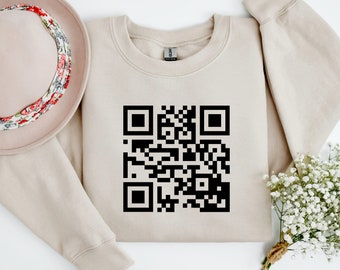 F*CK YOU! QR Code Sweatshirt - Sarcastic Meme Gag Gift