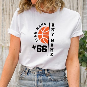Custom Name Basketball Shirt - Personalized Basketball Shirt - Game Day Shirt for Basketball Mom - Custom Basketball Shirt For Men