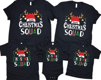 Christmas Squad Family Shirt: Matching Group Xmas Pajama Tee 2025