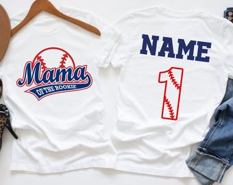 Custom Rookie of the Year 1st Birthday Baseball T Shirt: Family Matching Tee