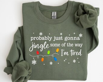 Christmas Jingle Song Sweatshirt Hoodie: Funny Holiday Merry Christmas Sweater