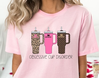 Obsessive Cup Disorder Shirt: Trendy Women&#39;s Tumbler Tee