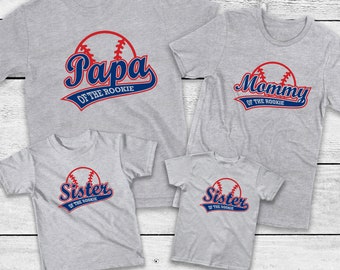 Rookie Of The Year Baseball Shirt: Family Matching 1st Birthday