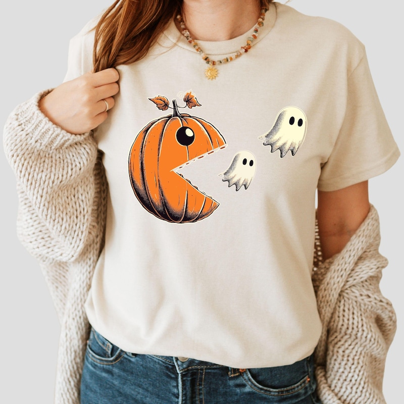 Men's Halloween Shirt Graphic Tee Funny T Shirts Casual Style Classic Style Pumpkin Rooster
