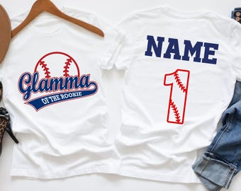 Custom Rookie Of The Year 1st Birthday Baseball Shirt