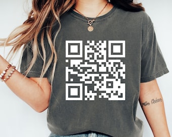 Custom QR Code Shirt: Personalized Business Logo Tee