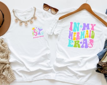Custom "In My Mermaid Era" Shirt: Retro Birthday Gift