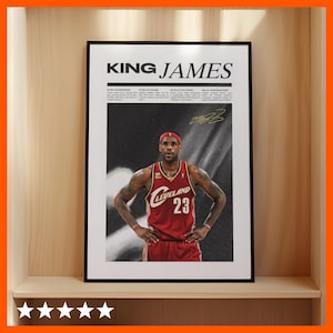 Lebron James Inspired Poster, Newspaper Inspired Poster, Magazine Inspired Poster, Miami Heat Poster, Basketball Poster, Sports Poster