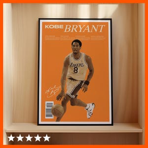 Kobe Bryant Inspired Poster, Newspaper Inspired Poster, Magazine Inspired Poster, Lakers Poster, Basketball Poster, Sports Poster