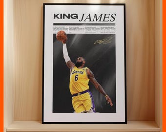 レブロン・ジェームズ、印刷可能なポスター、NBA、レイカーズ