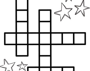 Make your own crossword, Homeschool, Project, Kids, Printable