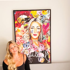 Custom Pop Art Portrait Painting: Ready To Hang Family Art Gift