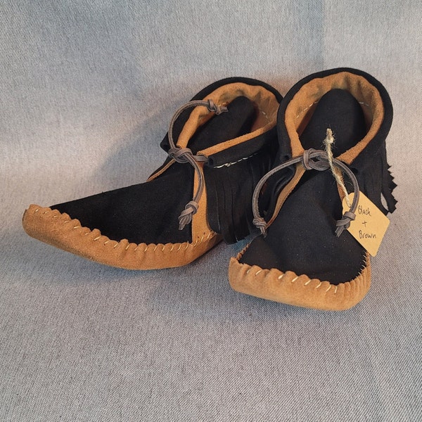 Mocassins homme bicolores en cuir