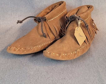 Mocasines altos de cuero para hombre