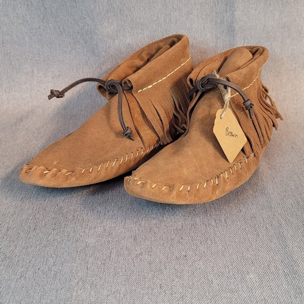 Mens Leather High top Moccasins