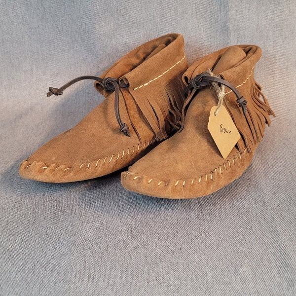 Mocassins hauts en cuir pour hommes