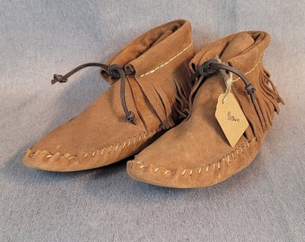 Womens Leather High top Moccasins