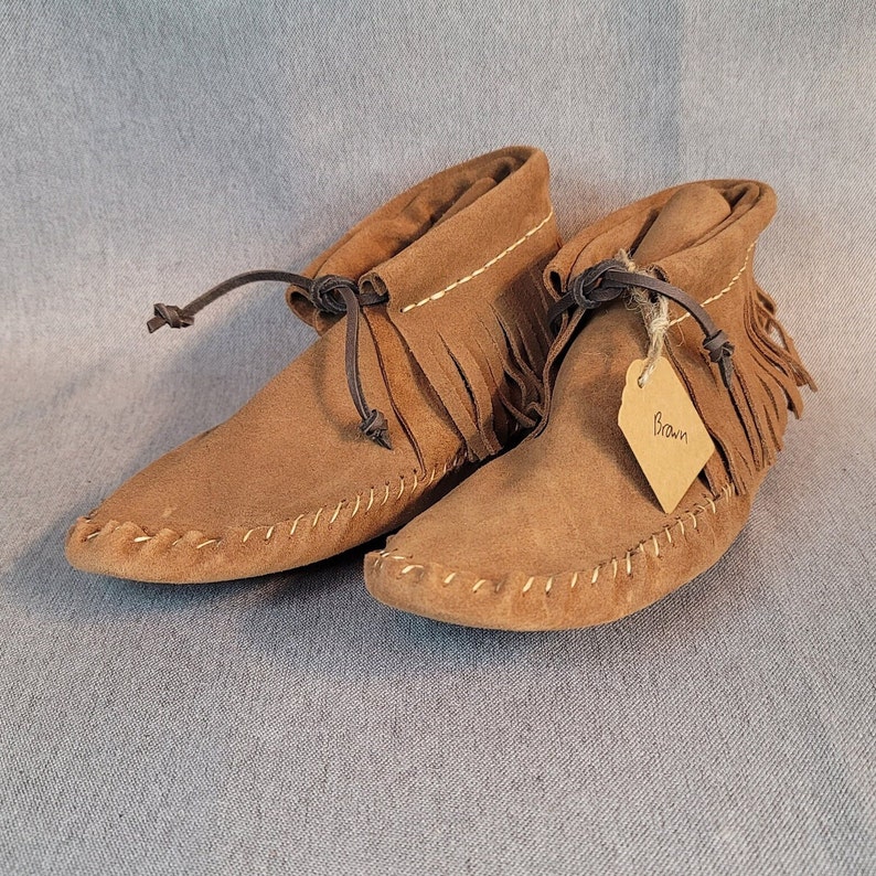 Womens Leather High Top Moccasins Etsy