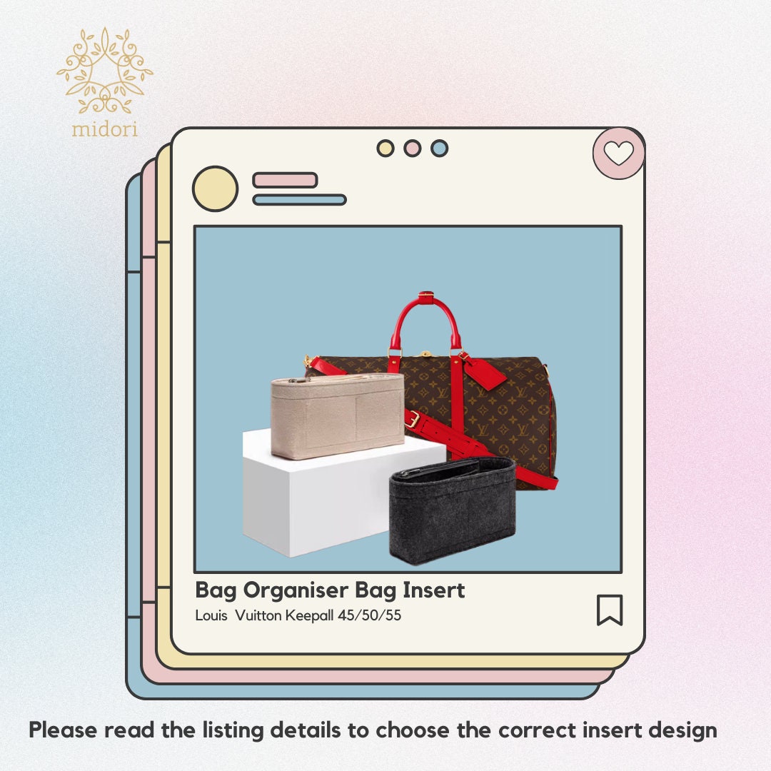  XYJG Purse Handbag Silky Organizer Insert Keep Bag Shape Fits LV  Keepall XS/25/27/45/50/55 bags, Luxury Handbag Tote Lightweight Sturdy(Keepall  55,Pink) : Clothing, Shoes & Jewelry