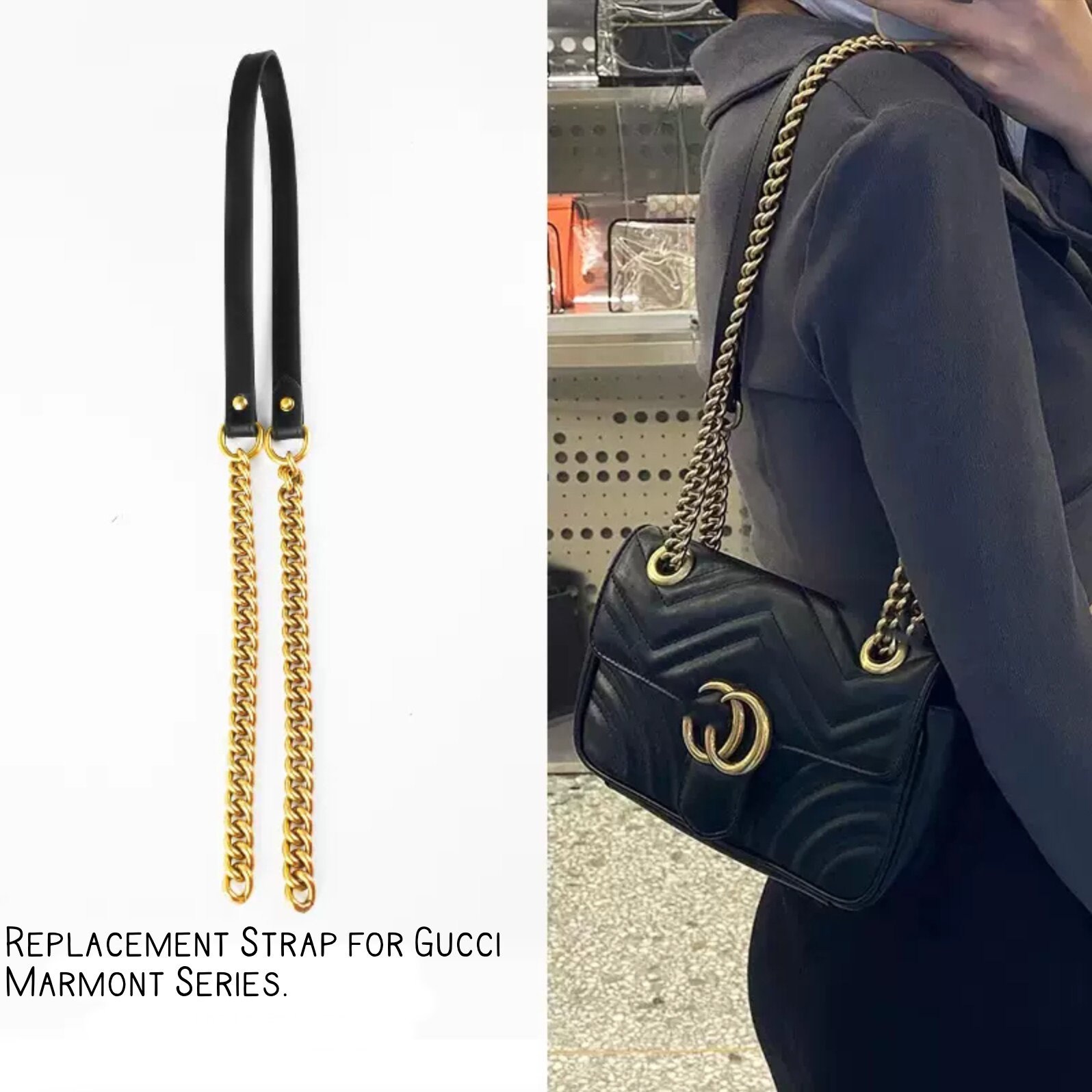 gucci marmont bag strap length｜TikTok Search