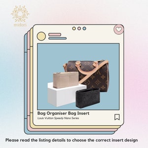 SG]❤️Louis Vuitton LV Nano Speedy Bag Organizer bag Insert bag