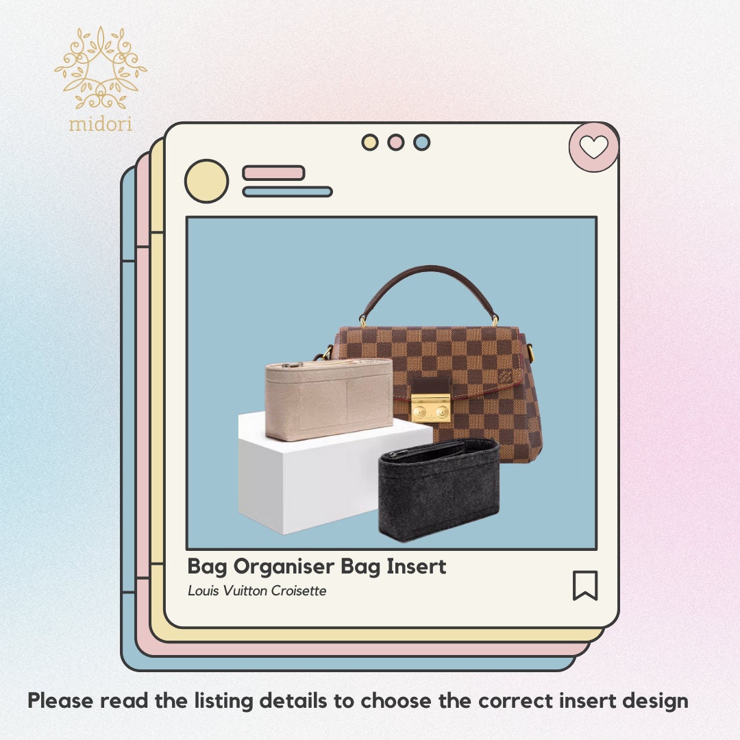 Bag Organiser for LV Croisette, Luxury, Bags & Wallets on Carousell