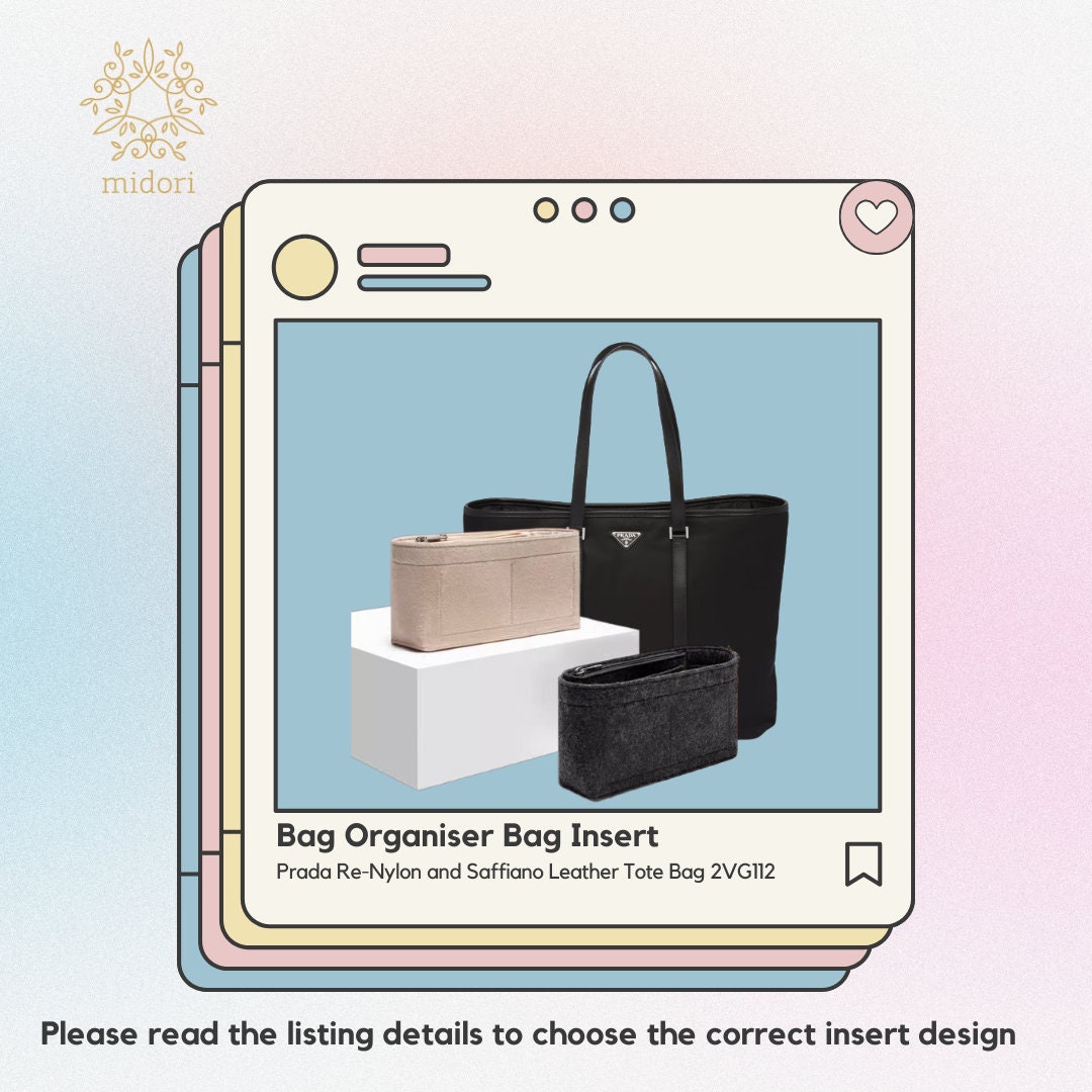 Bag Insert Bag Organiser Bag Base for Prada Men's Re-nylon 