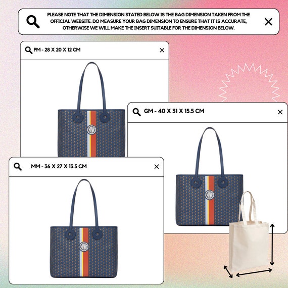 Bag Insert Bag Organiser Bag Base for Moynat Oh Tote Ruban 