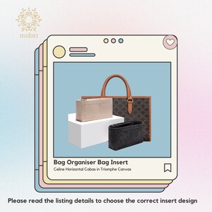  Bag Insert Bag Organiser for Celine Bucket in Triomphe