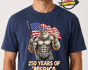 Comfort Colors®,America 250th Anniversary T-Shirt, Patriotic USA Flag 1776-2026 Tee