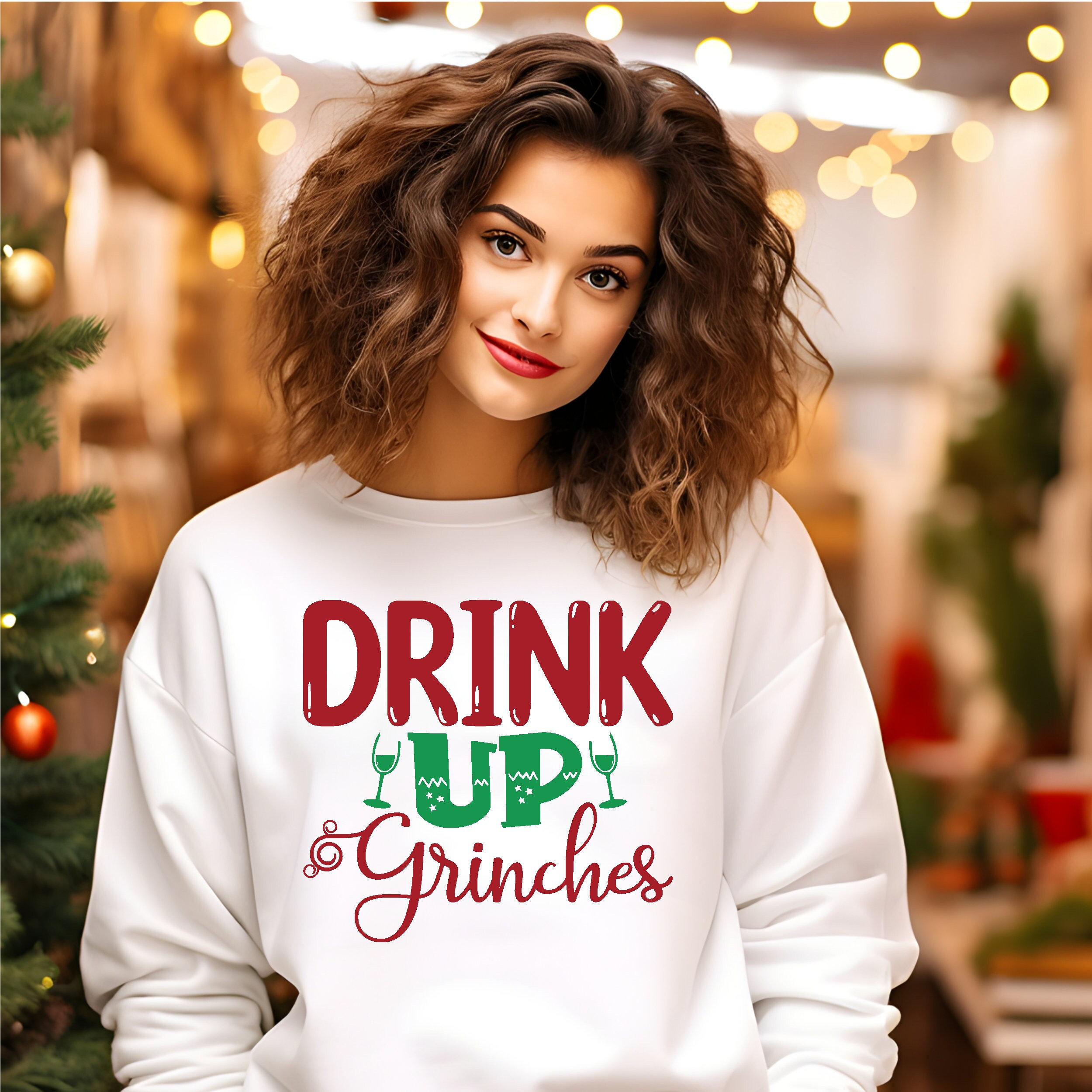 Drink up Grinches Christmas Sweatshirt grinch Sweatshirt xmas Shirt family Christmas Sweatshirt funny Grinch Shirt christmas Grinch Gift Etsy