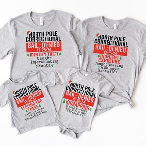 Lustiges Nordpol-Korrekturweihnachtshemd: Familien-Weihnachten T