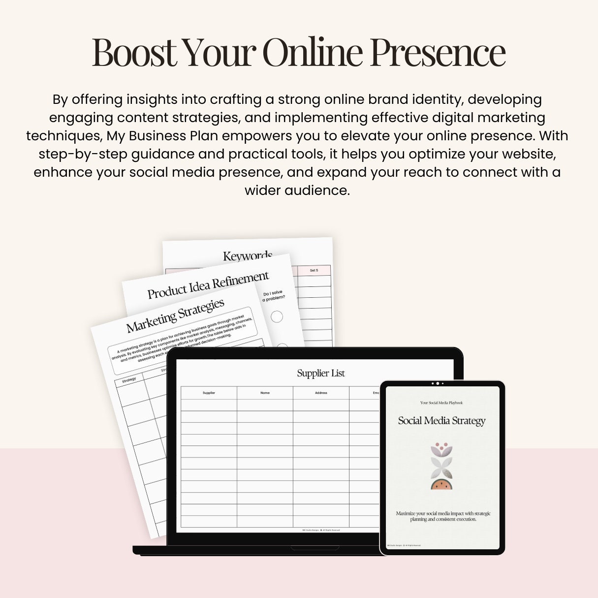 Professional Business Planner Printable, Digital for Entrepreneurs ...