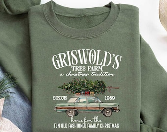 Griswold Christmas Sweatshirt, Griswold Christmas Tree Farm, Retro Griswold Christmas Shirt, Christmas Vacation Shirt, Christmas Sweatshirt