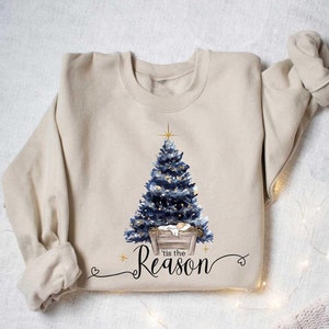 Tis the Season Nativity Scene Sweater, Christian Christmas Sweatshirt, Christmas Nativity Shirt, True Story, Religious Christmas Gifts