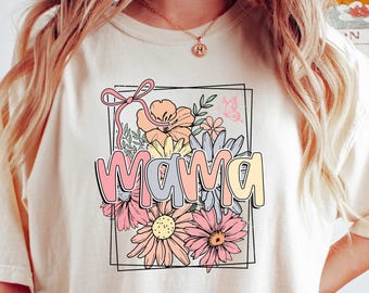 Floral Mama Shirt, Wildflowers Mama Shirt, Botanical Plant Shirt Mothers Day Gift, New Mom Gift, Flower Mama Tshirt, Motherhood Shirt