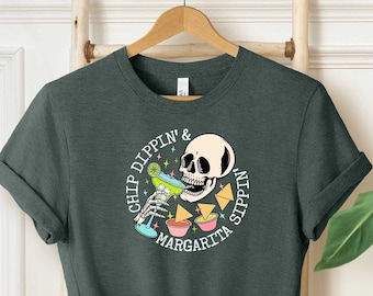 Chip Dippin Sweatshirt, Margarita Sippin Hoodie, Cinco De Mayo Tee, Margarita 2 Sides Tee, Fiesta T-Shirt, Mexican Drink Tee