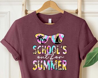 Schools Out For Summer Shirt, Last Day of School, End Of School Year, Goodbye School, Teacher Off Duty, Teacher Mode Tee, Teacher Summer Tee