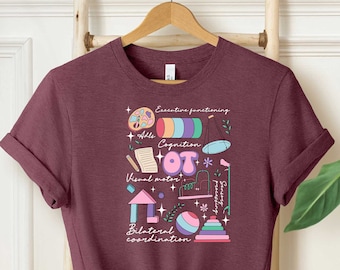 Retro Occupational Therapy Shirt, OT Shirt, Special Education Shirt, Therapist Shirt, Aesthetic Therapy Shirt, Trendy Unisex Shirt