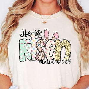 Jesus is Risen Shirt, Jesus is Risen Tell Your Peeps Shirt, Cute Easter Hoodie,  Easter Shirts for Women, Ladies Easter Bunny, Christian Tee
