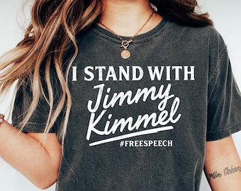 I Stand with Kimmel Shirt,Team Kimmel T-Shirt, Protest Long Sleeve, Jimmy Kimmel, Late Night TV Supporter Gift, IStandwithKimmel Sweatshirt