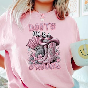 Boots on the Ground T-shirt, Black Culture Shirt, Line dance Tee,  Where Dem Fans At Crewneck, Boots Shirt, Southern Cowgirl Country Shirt
